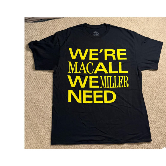 NWOT Hot Topic Mac Miller We're All We Need Black Tee - Picture 1 of 4